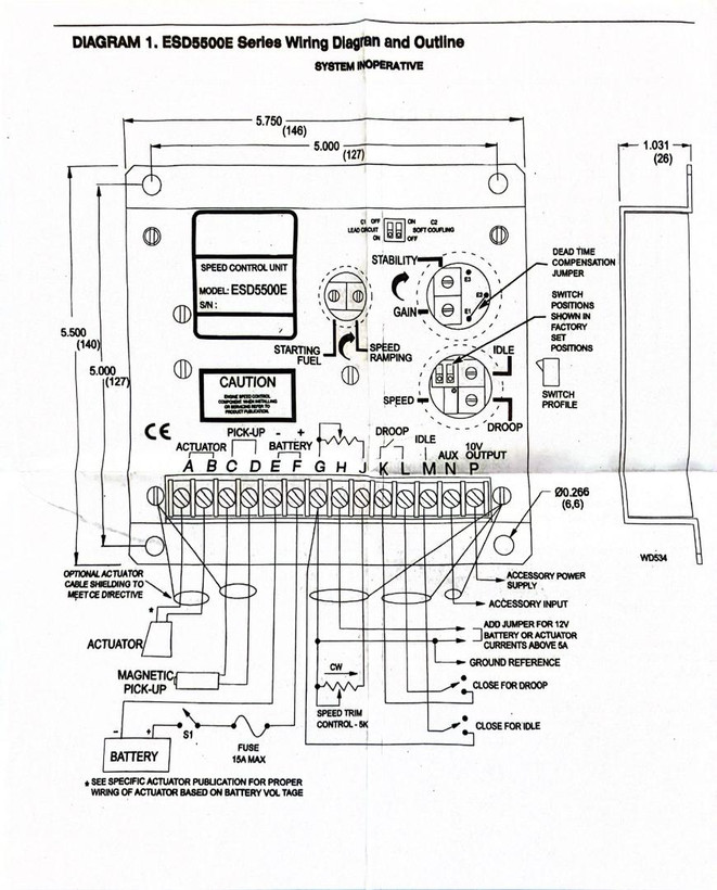 کارت گاورنر (کنترل سرعت) دیزل ژنراتور ESD 5500E ساخت چین درجه 1 (High Quality)